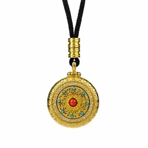 Eight-Auspicious Compass Motif Pendant