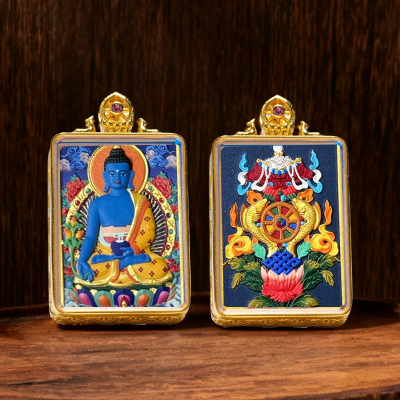 Thangka-Style Framed Pendant - Image 18
