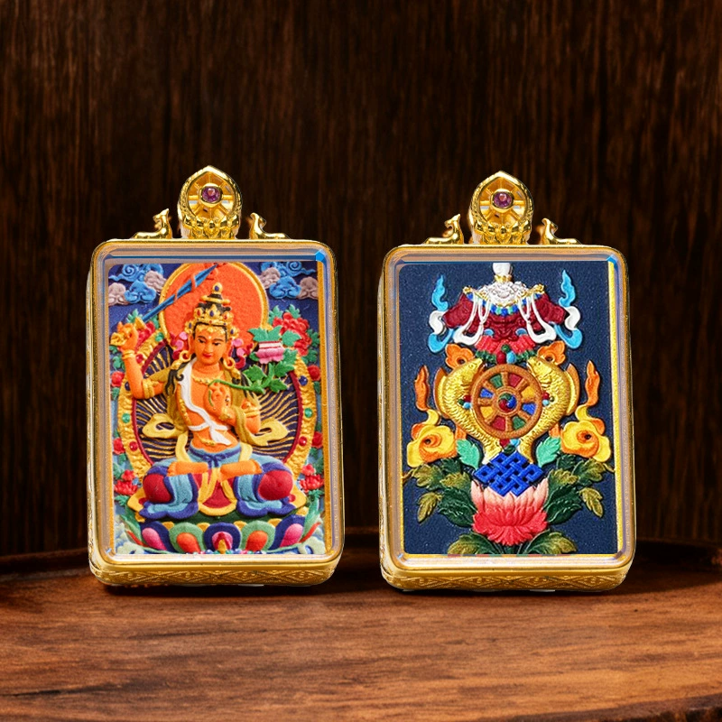Thangka-Style Framed Pendant - Image 16