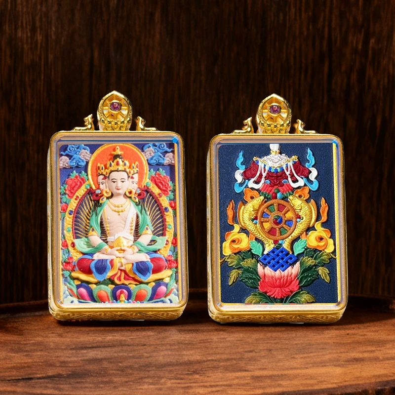 Thangka-Style Framed Pendant - Image 8