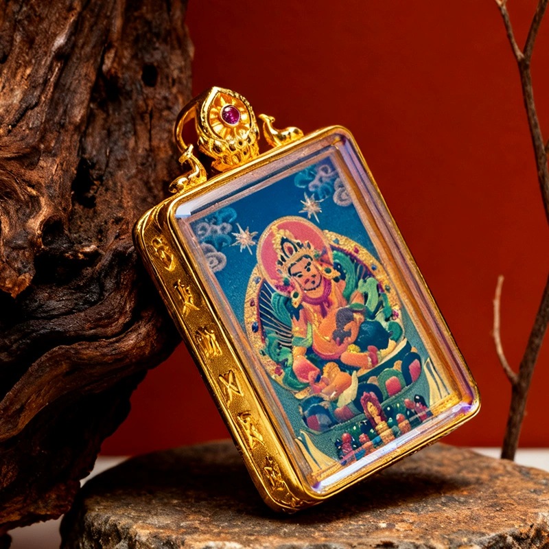 Thangka-Style Framed Pendant - Image 3