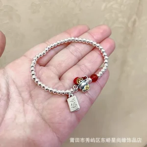 Deity Motif Bead Bracelet