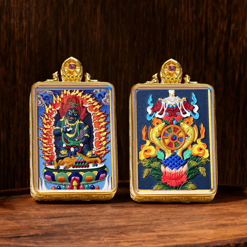 Thangka-Style Framed Pendant - Image 10