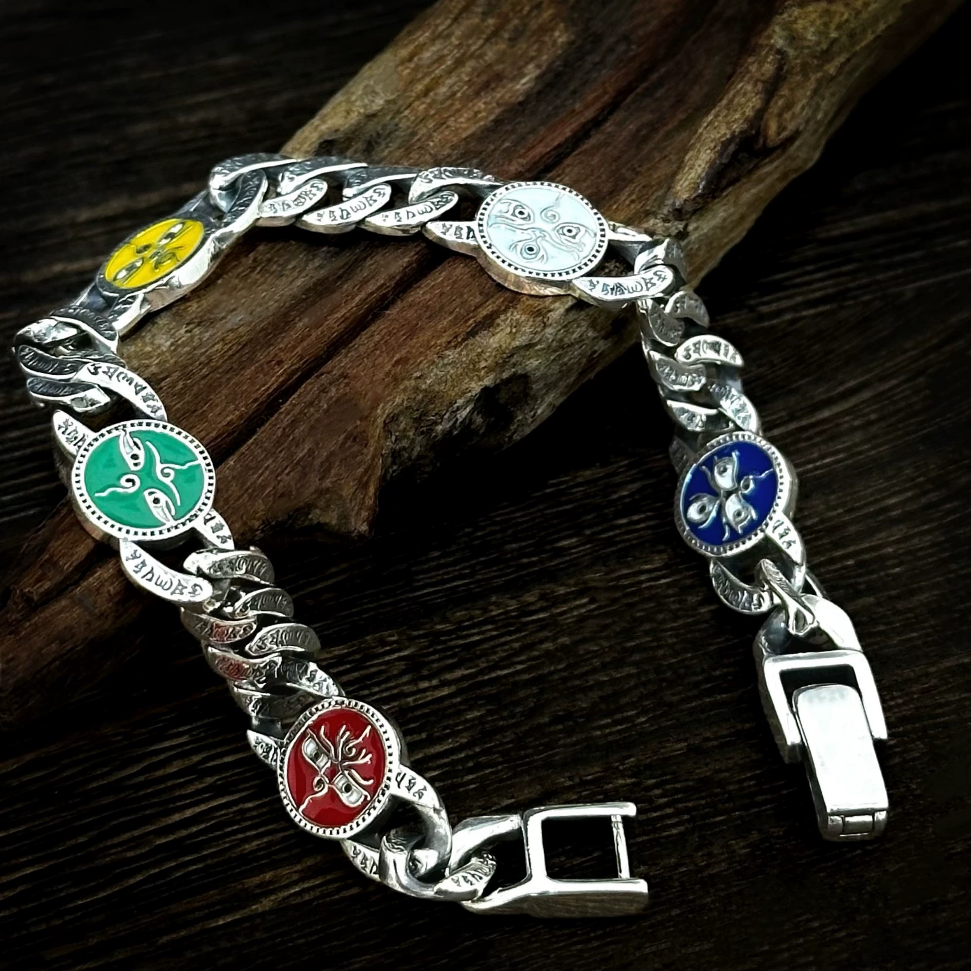 Five-Color Deity Motif Bracelet - Image 2