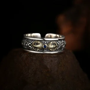 Vajra Motif Open Ring