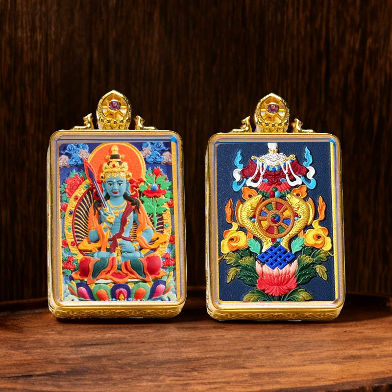 Thangka-Style Framed Pendant - Image 17