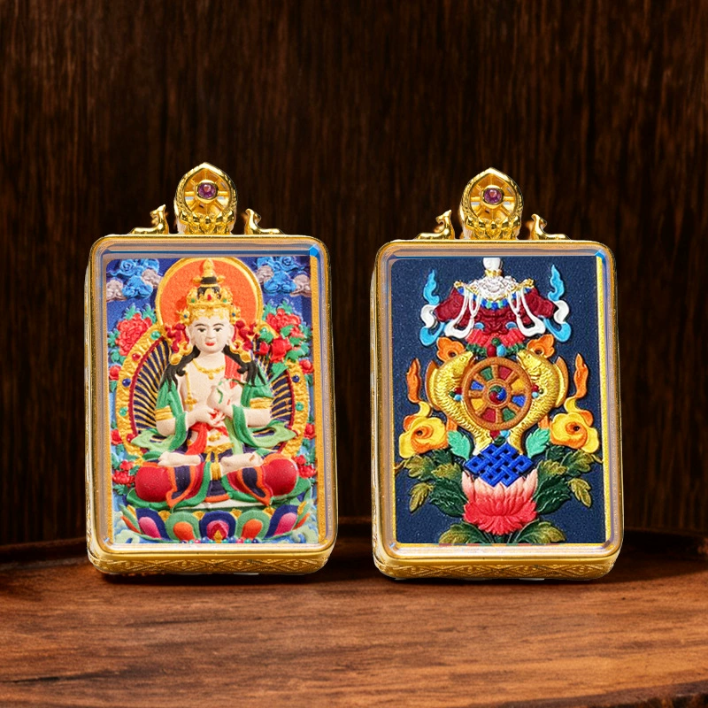 Thangka-Style Framed Pendant - Image 9