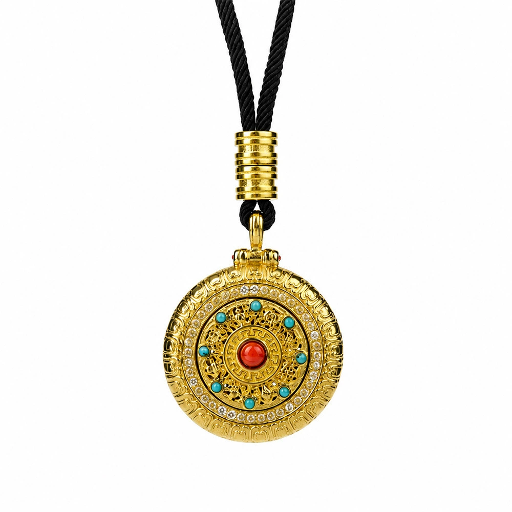 Eight-Auspicious Compass Motif Pendant
