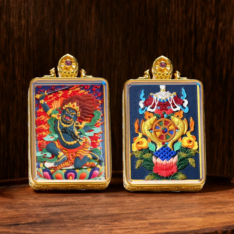 Thangka-Style Framed Pendant - Image 7