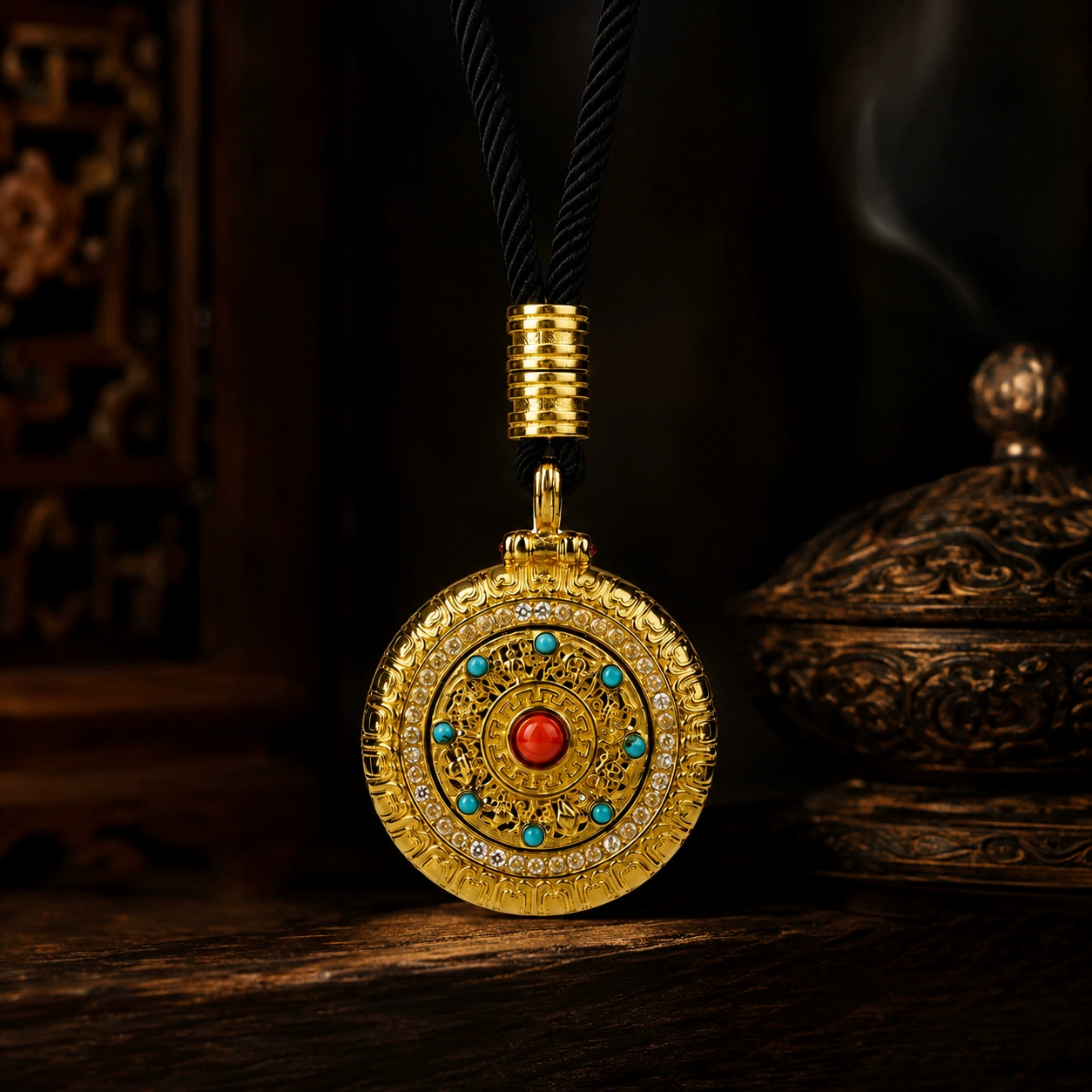 Eight-Auspicious Compass Motif Pendant - Image 5