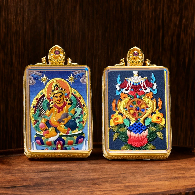 Thangka-Style Framed Pendant - Image 11