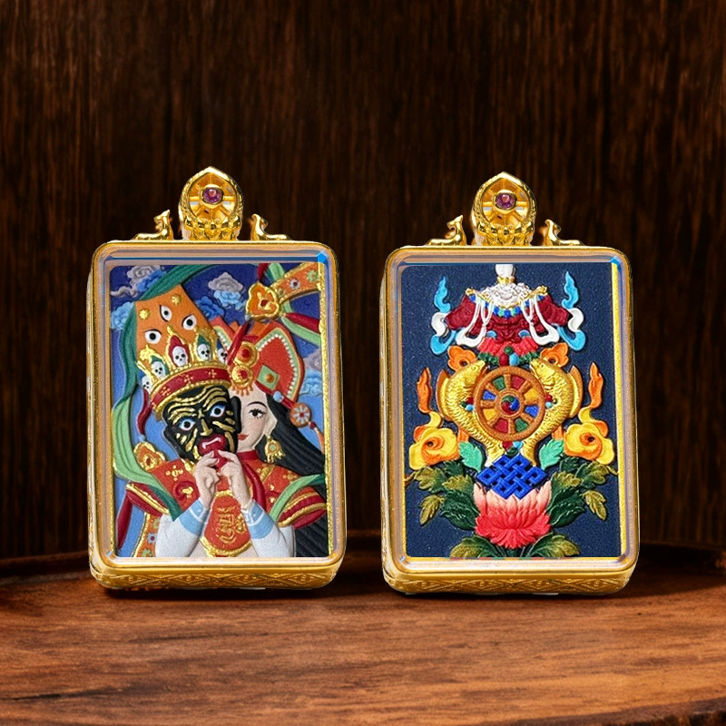Thangka-Style Framed Pendant - Image 14