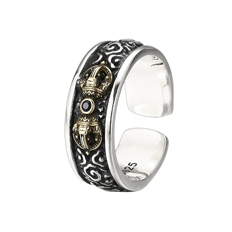 Vajra Motif Open Ring - Image 5